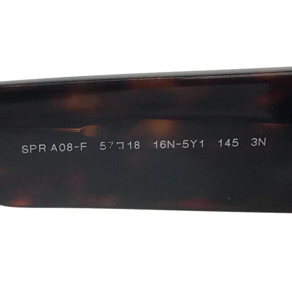 Prada Sunglasses SPRA08-F 16N-5Y1 Dark Tortoise Asian Fit Frames w/ Brown Lenses